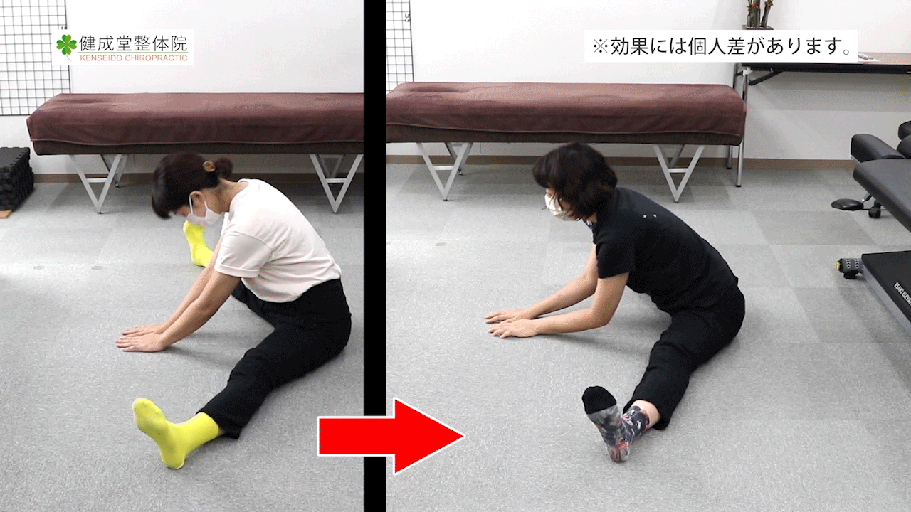 gif 　開脚 開脚整体 - 美容整体サロン KENSEIDO BODY MAKE